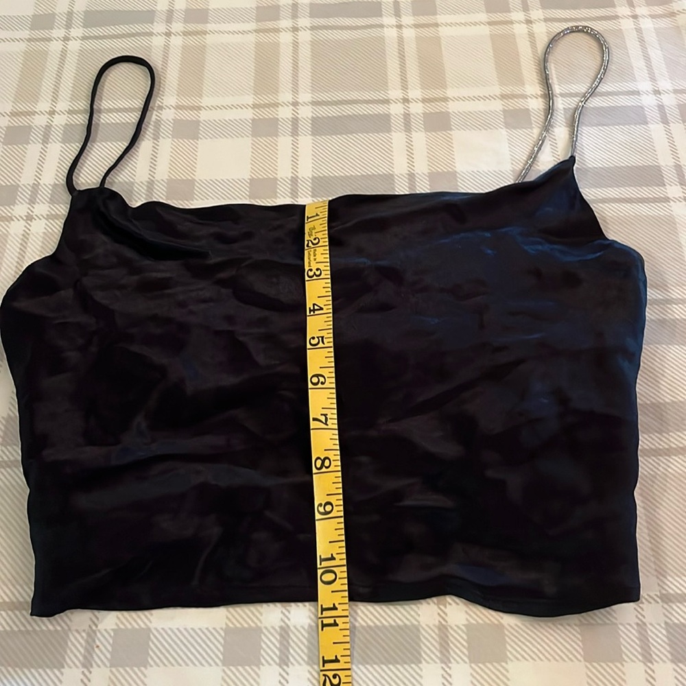 ZARA One Rhinestone Strap Camisole - Picture 4 of 8